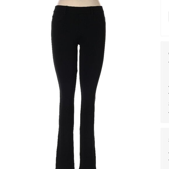 Theory Mid Rise Skinny Leg CutBlack Casual PantsSize Medium